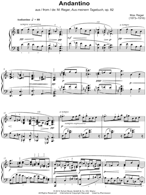 Andantino from Aus meinem Tagebuch, Op. 82