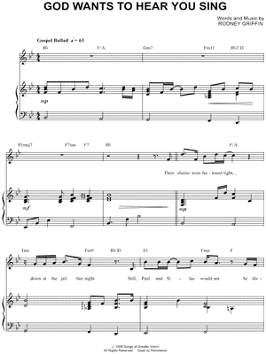 God Wants To Hear You Sing
