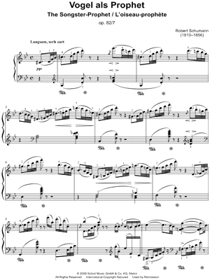 Waldszenen, Op 82, No. 7: Vogel als Prophet