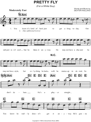 Pretty Fly (for a White Guy)