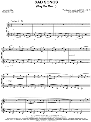 Sad Songs (Say So Much)