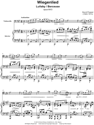 Wiegenlied, Op. 64, No. 3