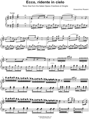 Il barbiere di Siviglia: Act I - "Ecco, ridente in cielo"