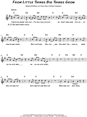 From Little Things Big Things Grow