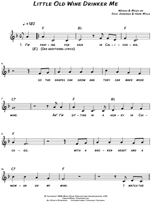 Little Old Wine Drinker Me