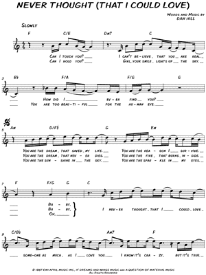 Never Thought (That I Could Love)