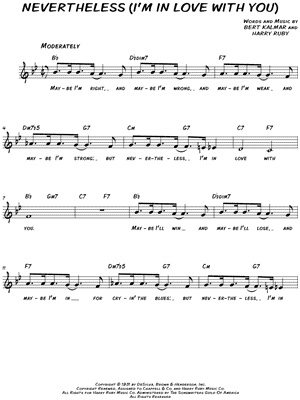 Nevertheless (I'm in Love with You)