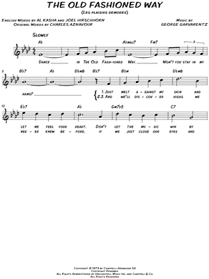 The Old Fashioned Way