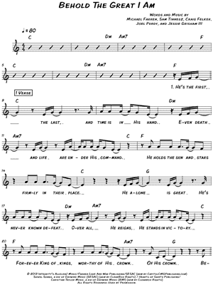 Behold the Great I Am