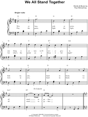 We All Stand Together