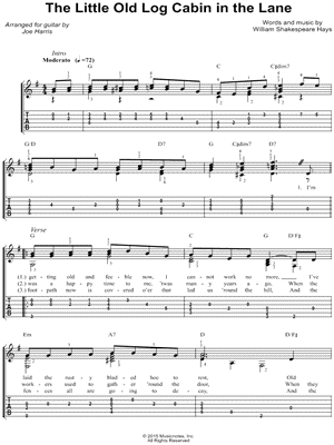 The Little Old Log Cabin in the Lane