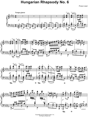 Hungarian Rhapsody No. 6