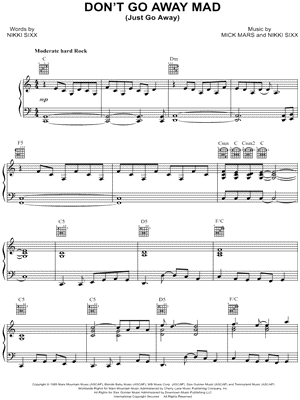 Don't Go Away Mad (Just Go Away)