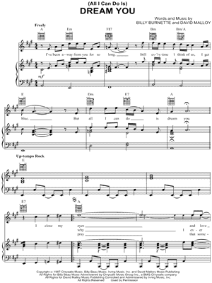 (All I Can Do Is) Dream You