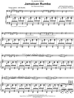 Jamaican Rumba - Viola & Piano