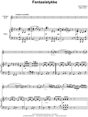 Fantasistykke, FS 3h - Clarinet & Piano