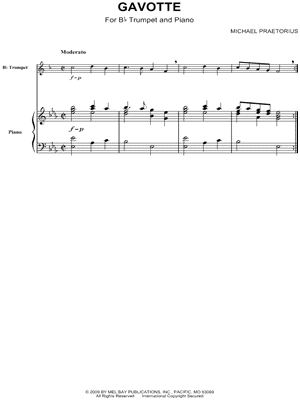 Gavotte - Trumpet & Piano