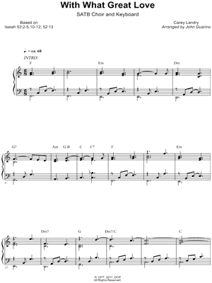 With What Great Love