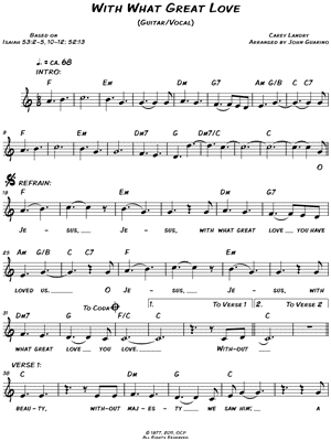 With What Great Love