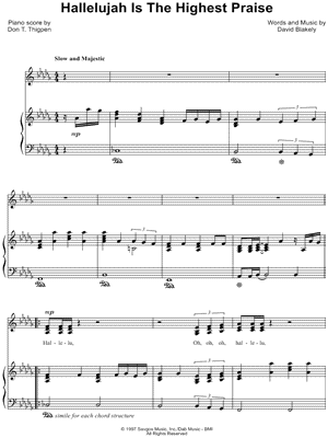 Hallelujah Is the Highest Praise