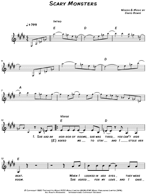 Scary Monsters (and Super Creeps)