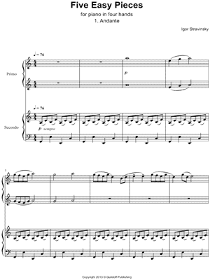 Five Easy Pieces: 1. Andante