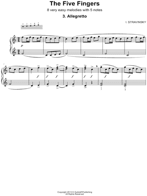 The Five Fingers (Les cinq doigts): 3. Allegretto