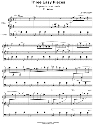 Three Easy Pieces: 2. Valse