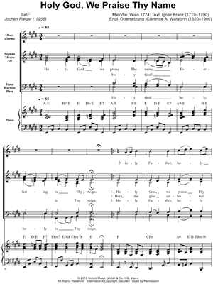 Holy God, We Praise Thy Name