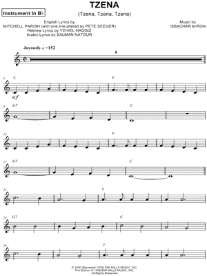 Tzena - Bb Instrument