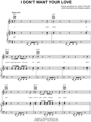 I Don't Want Your Love