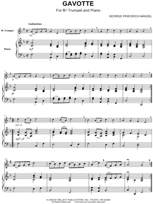 Gavotte in F Major - Trumpet & Piano