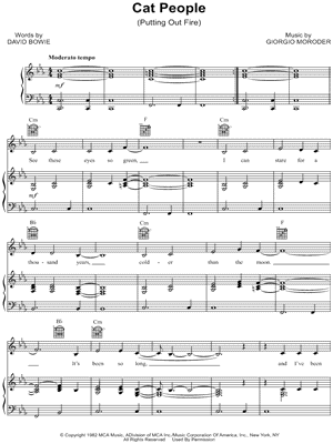 Cat People (Putting Out Fire)