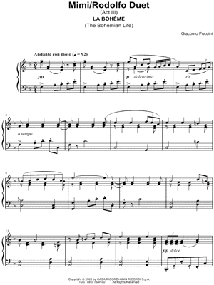 La bohème: Act III - Mimi / Rodolfo Duet