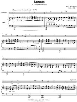 Sonata for Trombone and Piano