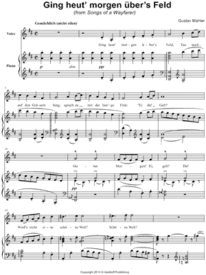 Songs of a Wayfarer: II. Ging heut' morgen über's Feld
