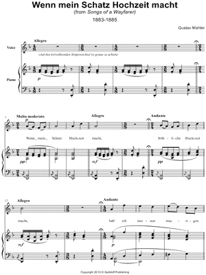 Songs of a Wayfarer: I. Wenn mein Schatz Hochzeit macht