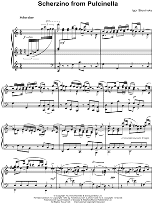 Scherzino from Pulcinella