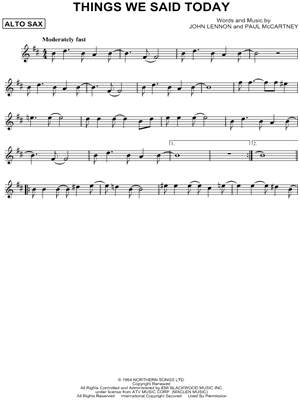 Things We Said Today