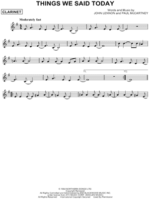 Things We Said Today