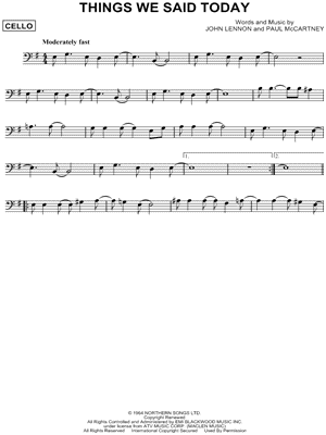 Things We Said Today