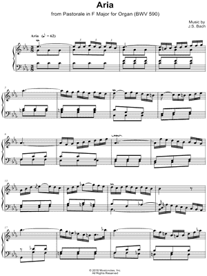 Pastorale in F Major, BWV 590: III. Aria