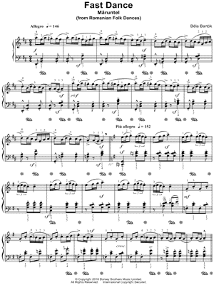 6 Romanian Folk Dances, Sz. 56: VI. Maruntel