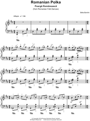 Romanian Folk Dances, Sz. 56: V. Poarga Romaneasca (Romanian Polka)