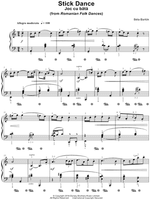 Romanian Folk Dances: I. Jocul cu bâtă (Stick Dance)