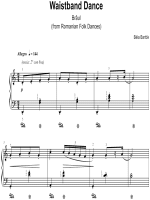 Romanian Folk Dances: II. Waistband Dance (Brâul)