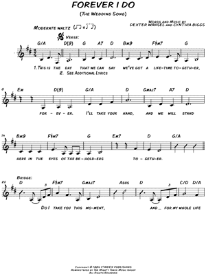 Forever I Do (The Wedding Song)