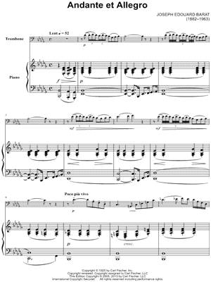 Andante et Allegro - Trombone & Piano