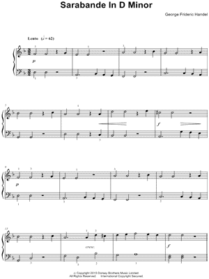 Sarabande in D Minor