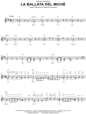 La ballata del Michè